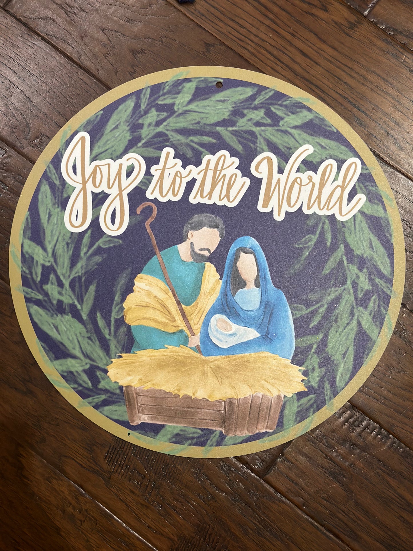 Joy to the World Door Hanger