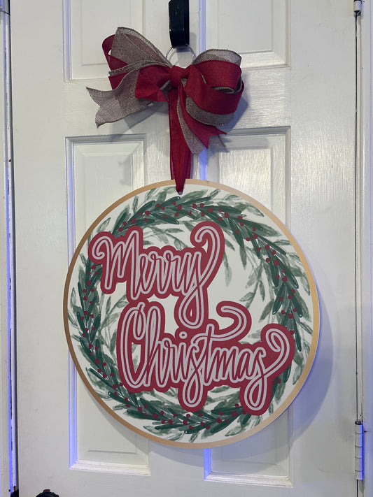 "Merry Christmas" Door Hanger