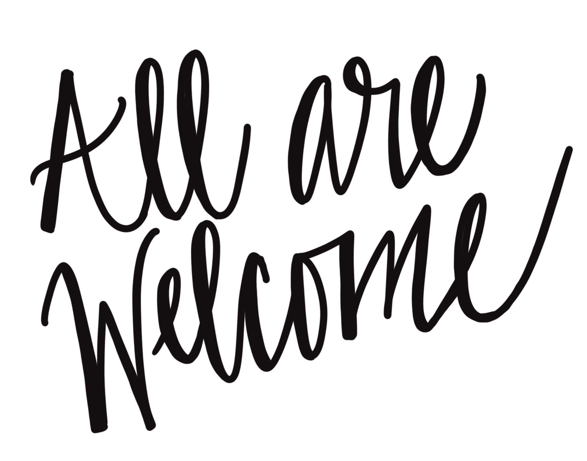 All Are Welcome Doormat, Front Door Decor, Housewarming Gift, Custom Entryway Mat